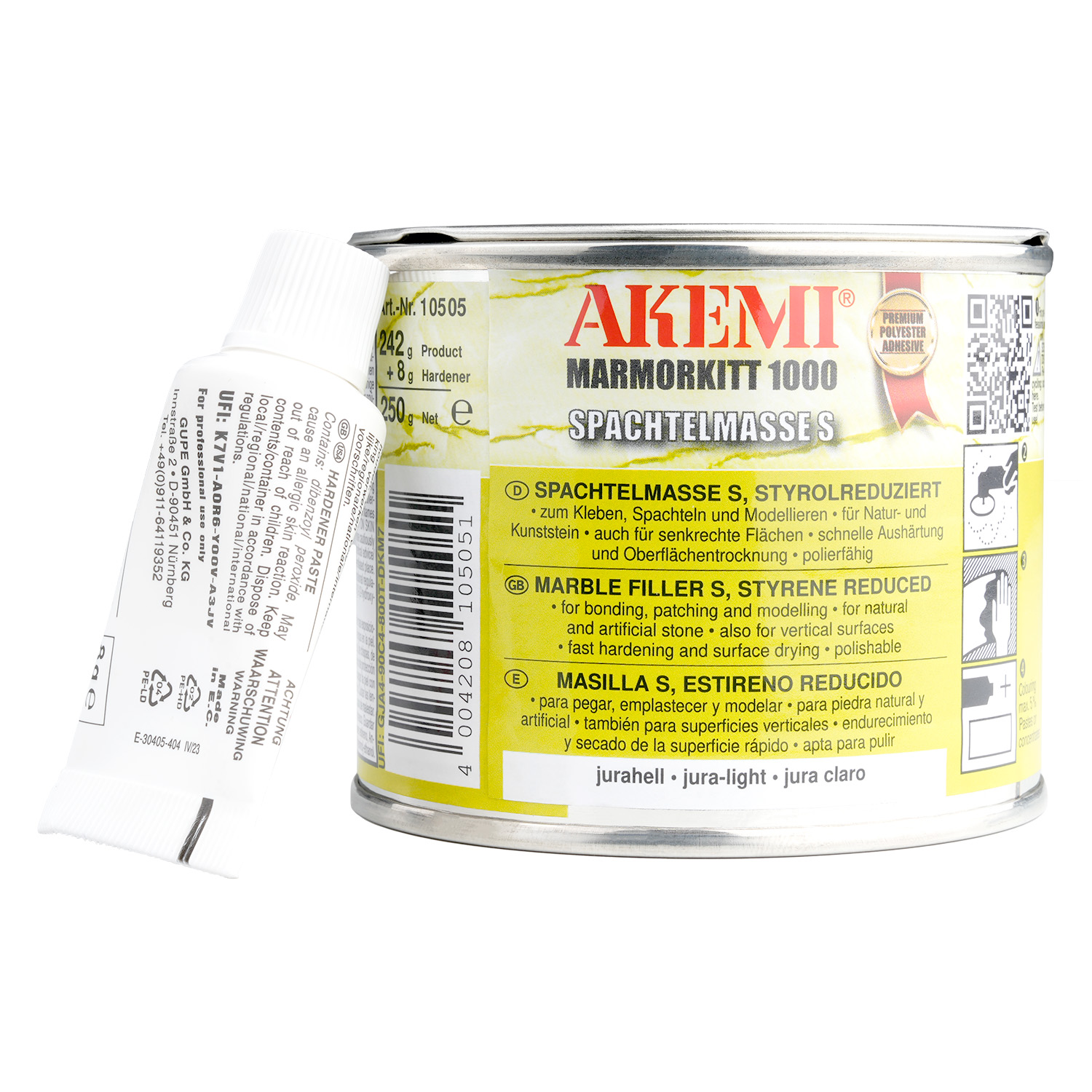 Akemi Marmorkitt 1000 S | jurahell |  250g