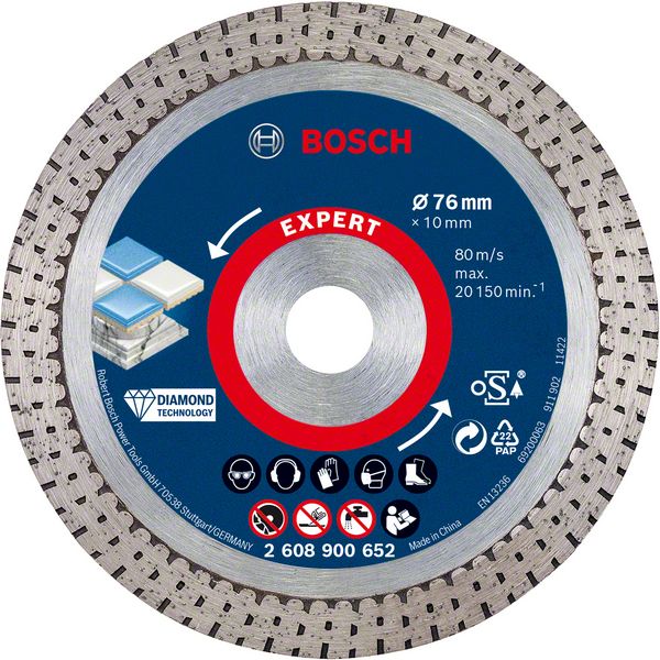Bosch Professional EXPERT Hardceramic Trennscheibe ø 76 mm