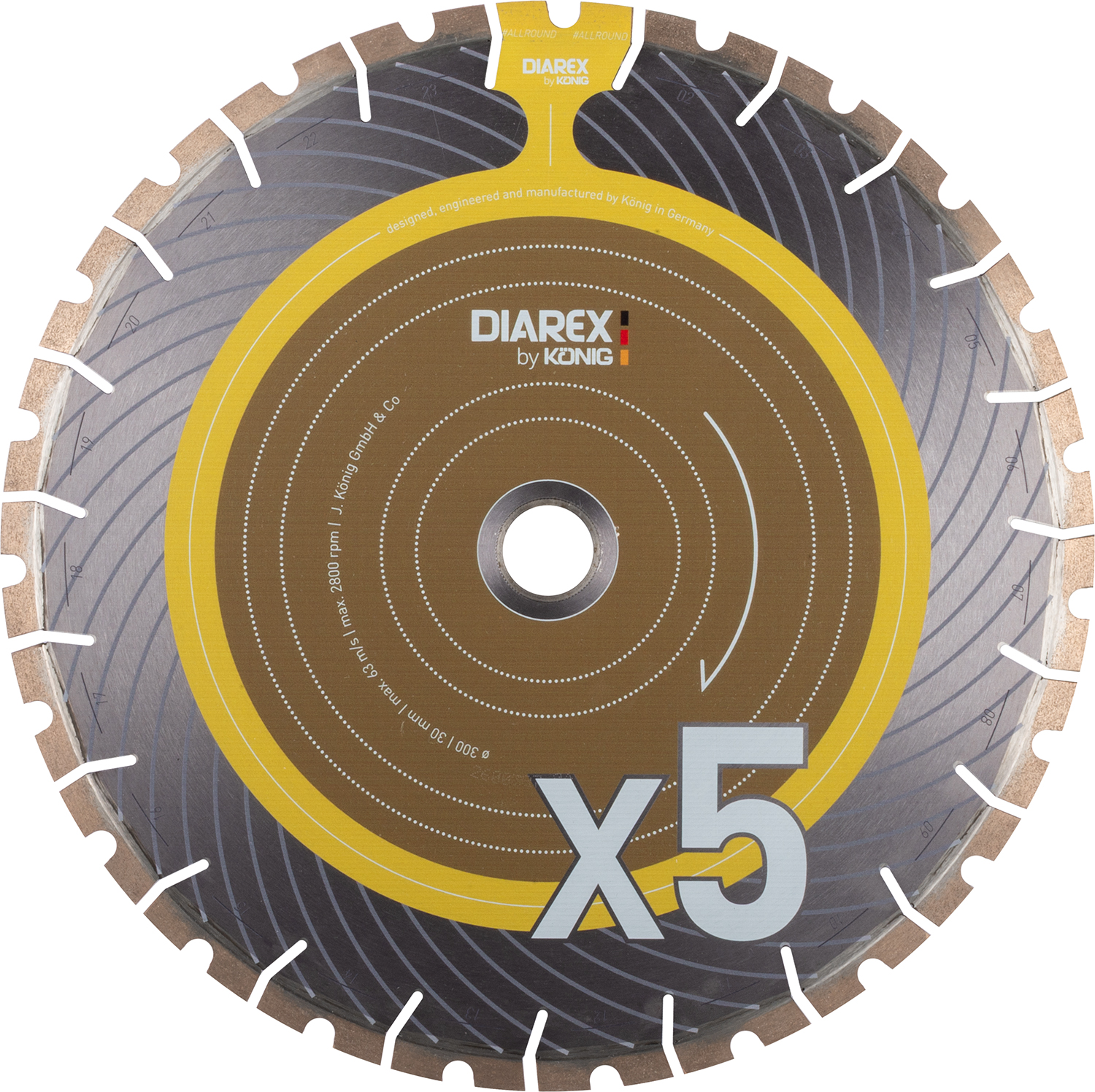 DIAREX Trennscheibe X5 ø 300 mm | Bohrung 30/25,4 mm
