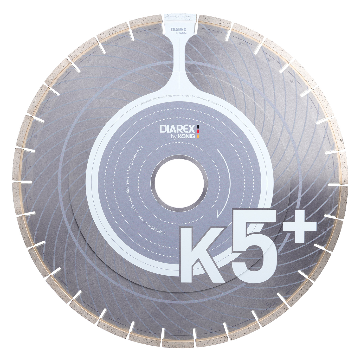DIAREX blade K5 Plus ø 400 mm | borehole 60 mm | reinforced silent core DIAREX blade K5 Plus ø 400 mm | borehole 60 mm | reinforced silent core