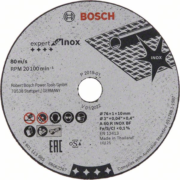 Bosch Professional EXPERT Inox Trennscheibe ø 76 mm