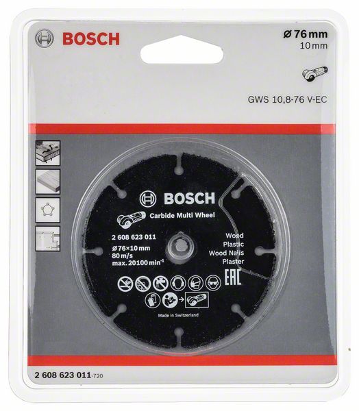 Bosch Professional Carbide Multiwheel ø 76 mm