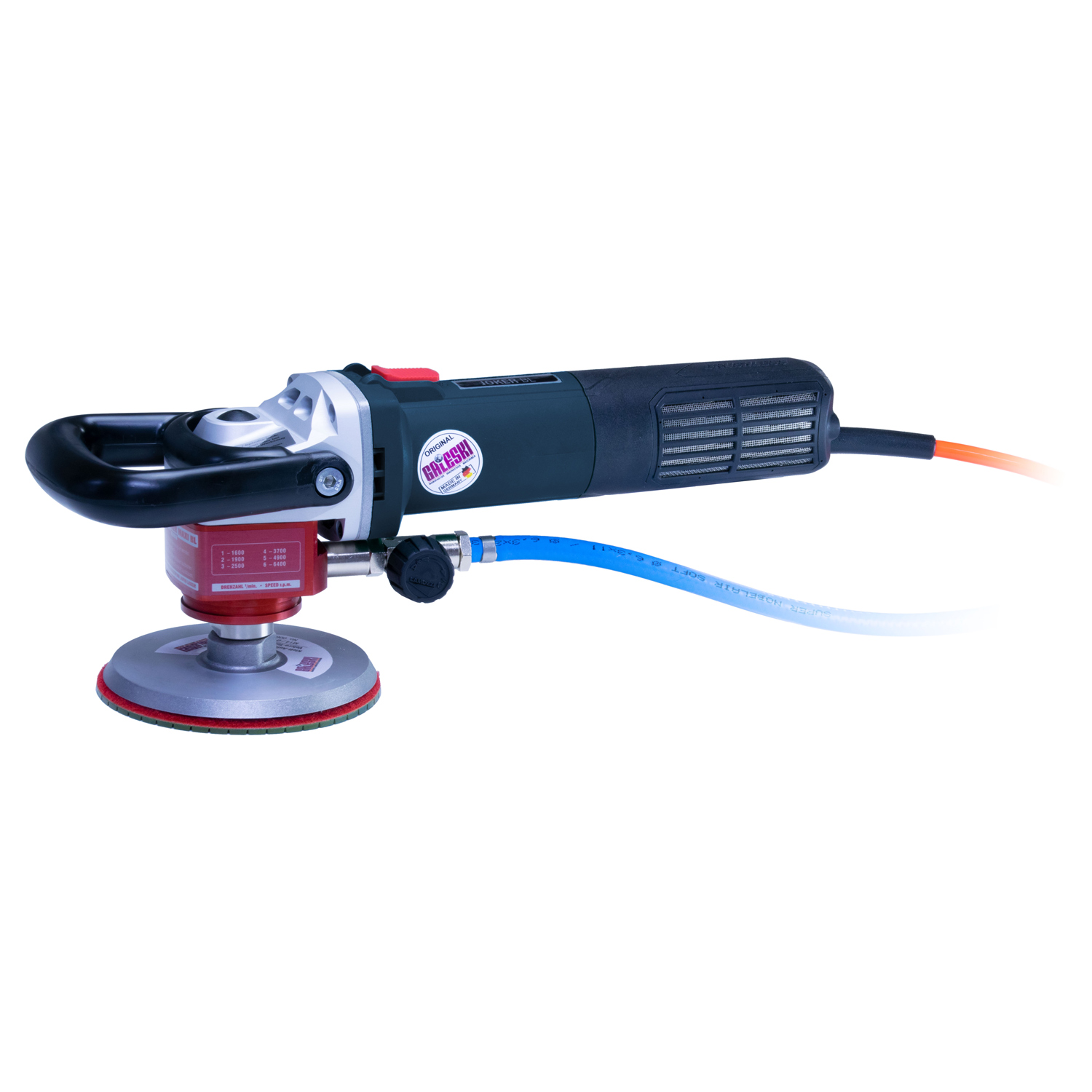 GALESKI Nass- Winkelschleifer Joker Maxi bürstenlos Vario CEE-Stecker GALESKI Nass- Winkelschleifer Joker Maxi bürstenlos Vario CEE-Stecker