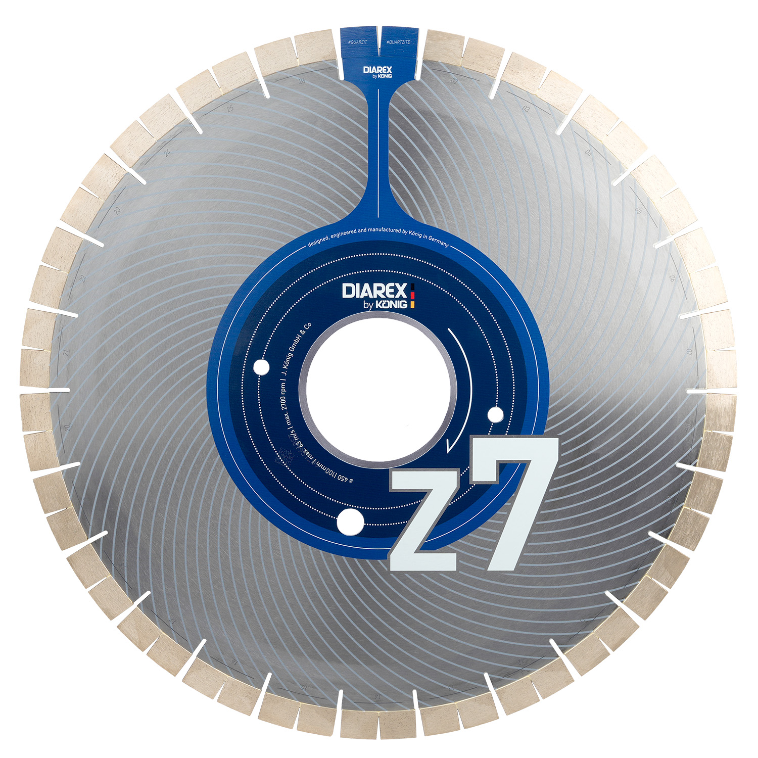 DIAREX blade Z7 ø 450 mm | borehole 100 mm