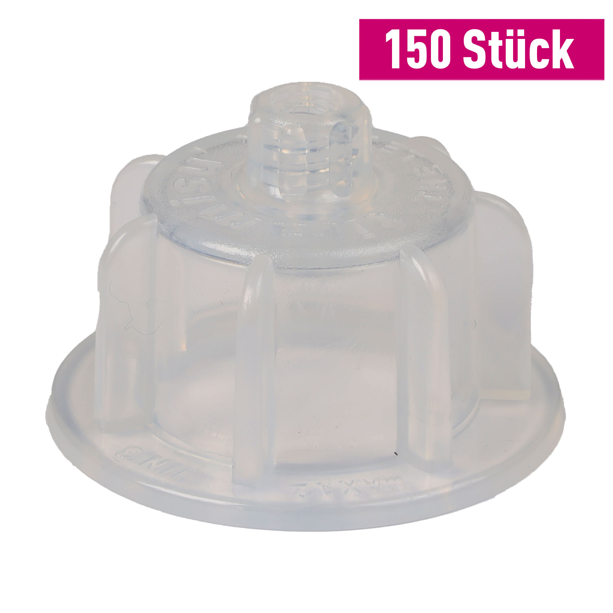 Tiramisu Nivelliersystem Haube Transparent | 150 Stück