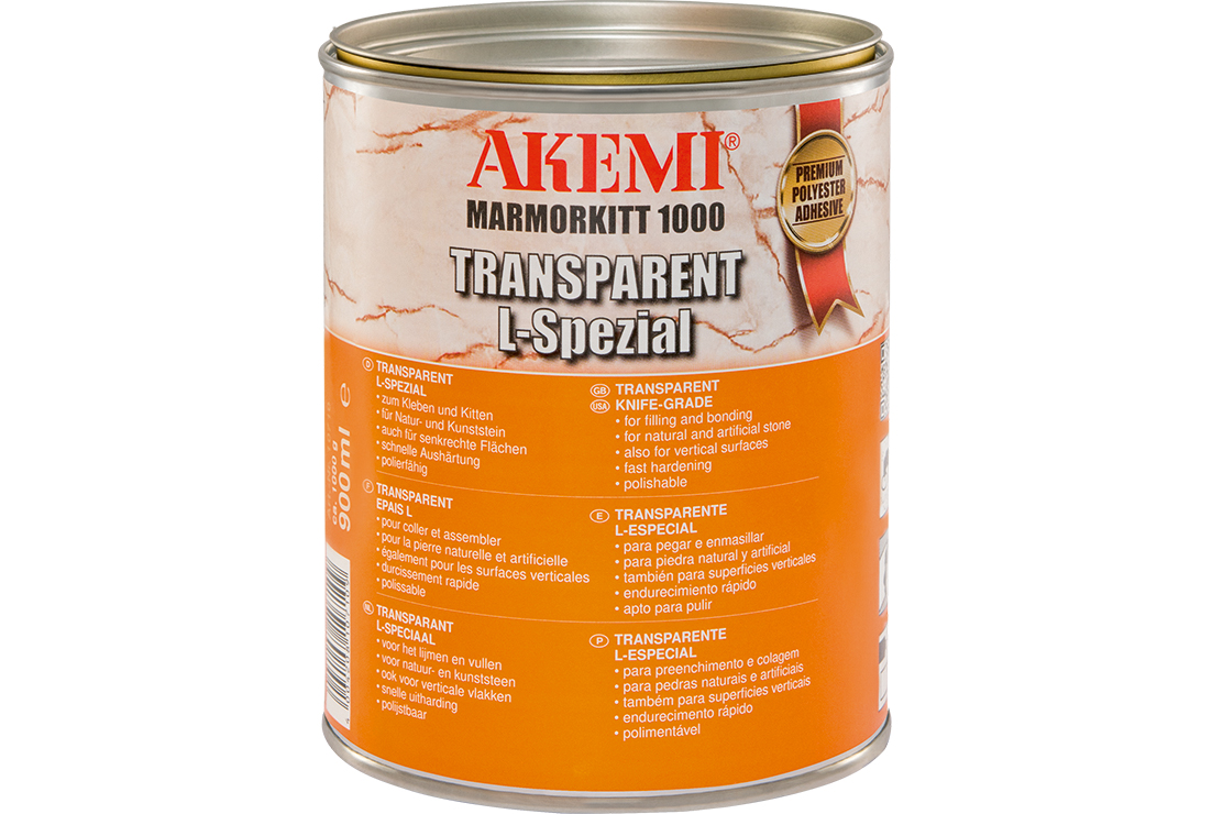 Akemi Marmorkitt 1000 Transparent L-Spezial | honiggelb | 900 ml