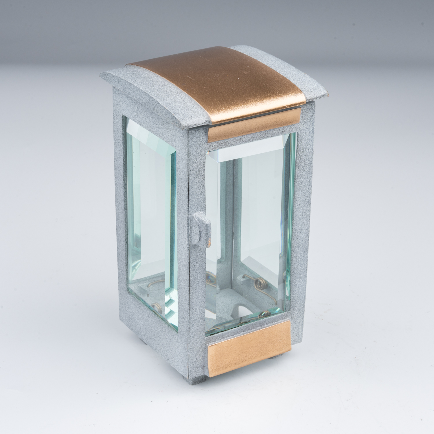 Laterne | Bronze | granitoptik | 19,5 cm (gebraucht) Laterne | Bronze | granitoptik | 19,5 cm (gebraucht)