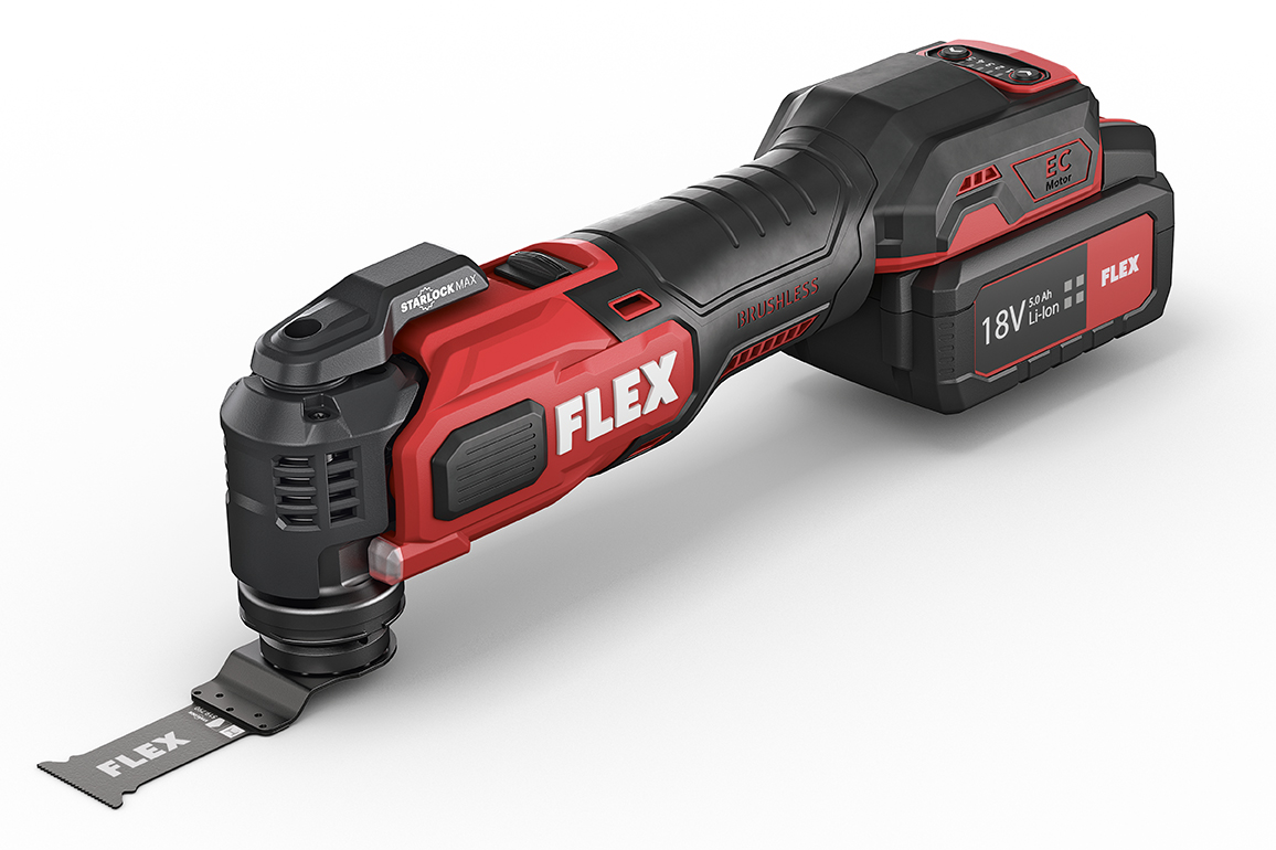 FLEX Akku-Multitool MT 18,0 V im Set mit StarlockMAX Aufnahme