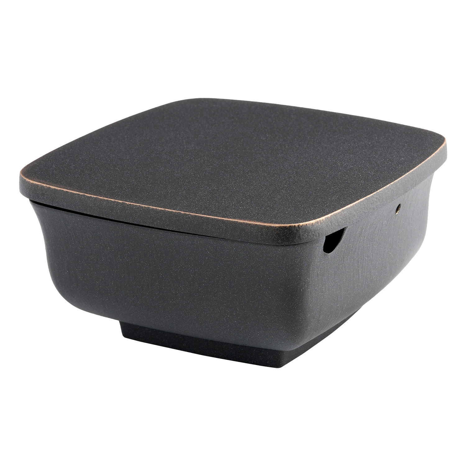 Weihwasserbecken 02001 | Bronze | dunkelgrau | 13 x 13 cm Weihwasserbecken 02001 | Bronze | dunkelgrau | 13 x 13 cm