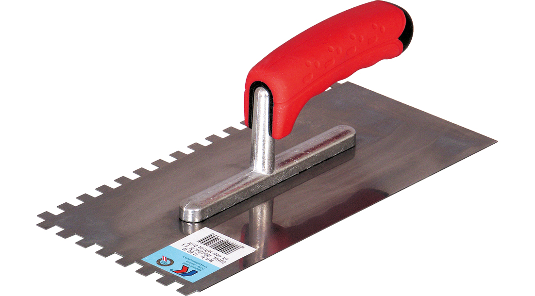 Glättekelle 280 mm | gezahnt 10x10x10 mm | Softgriff Glättekelle 280 mm | gezahnt 10x10x10 mm | Softgriff