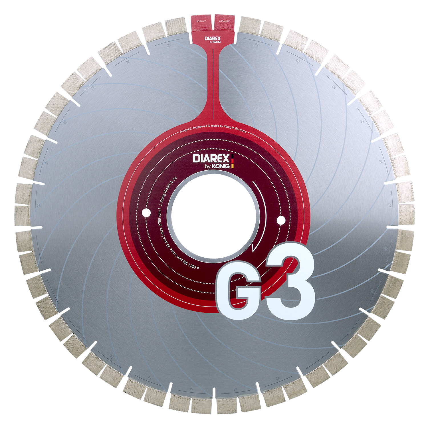 DIAREX blade G3 ø 450 mm | borehole 100 mm