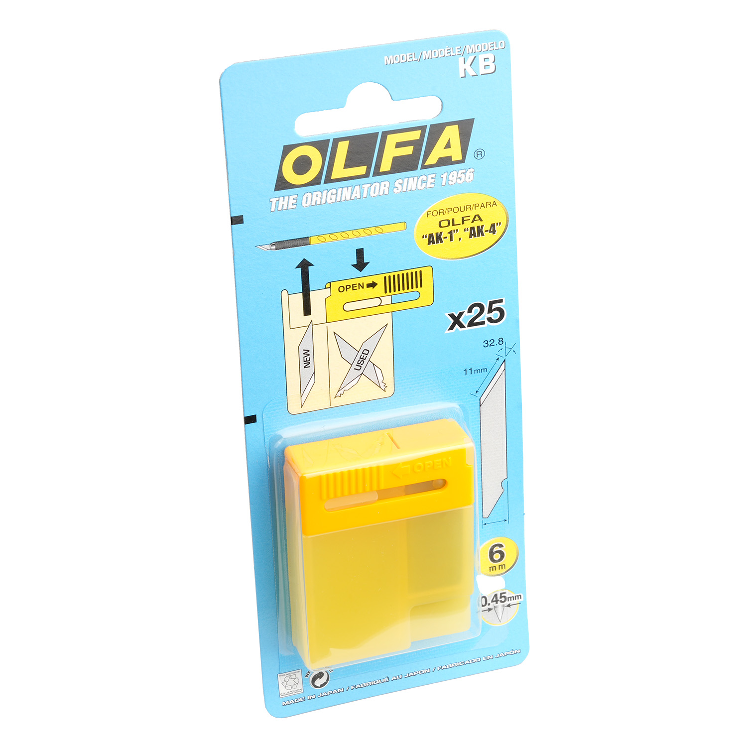 Messerklingen AK | VE = 25 Stk. Messerklingen AK | VE = 25 Stk.