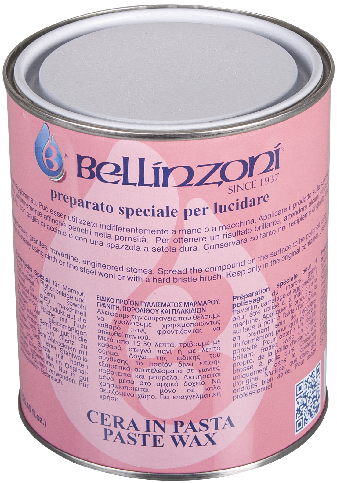 Bellinzoni Polierwachs transparent 1,05 kg Bellinzoni Polierwachs transparent 1,05 kg