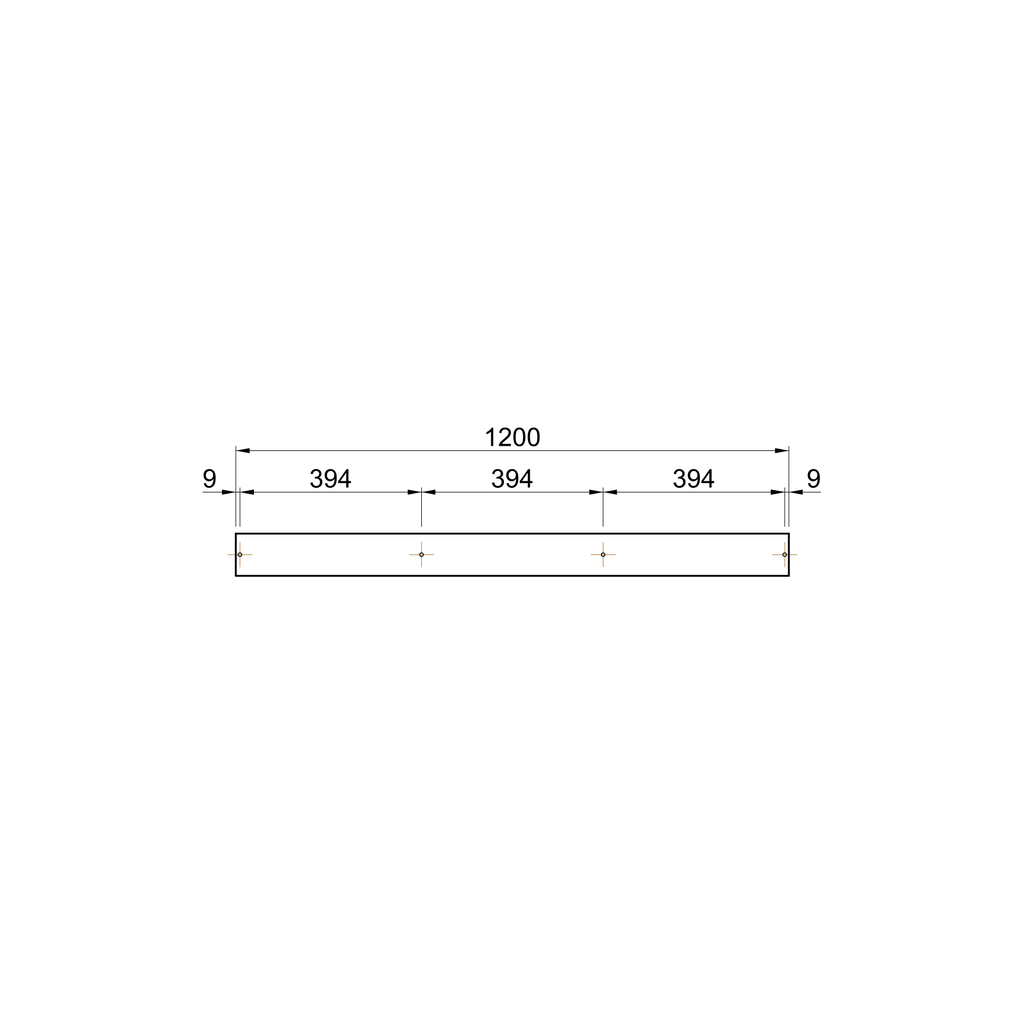 Deltarack 2er Satz Querlatten | 120 cm