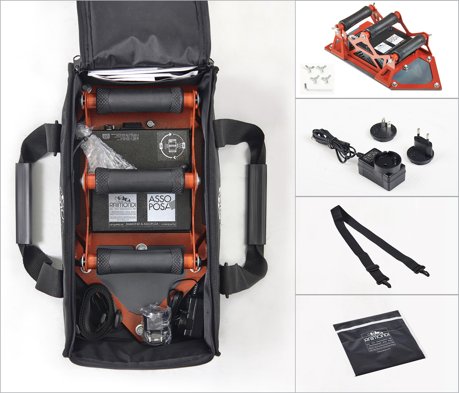 Akku-Fliesenrüttler e-FOX 21x41cm 15V