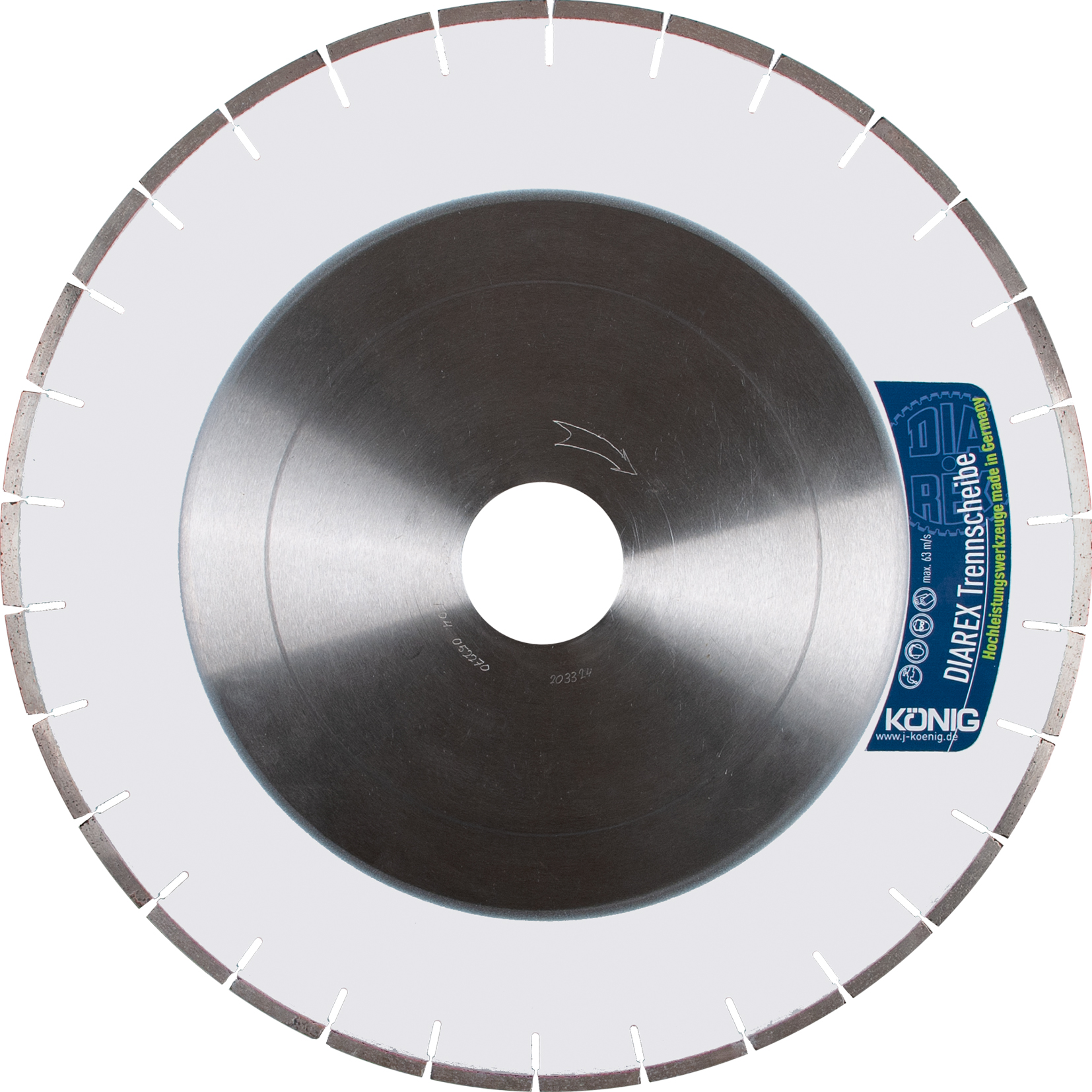 DIAREX Trennscheibe K5 ø 450 mm | Bohrung 60 mm | Normalkern