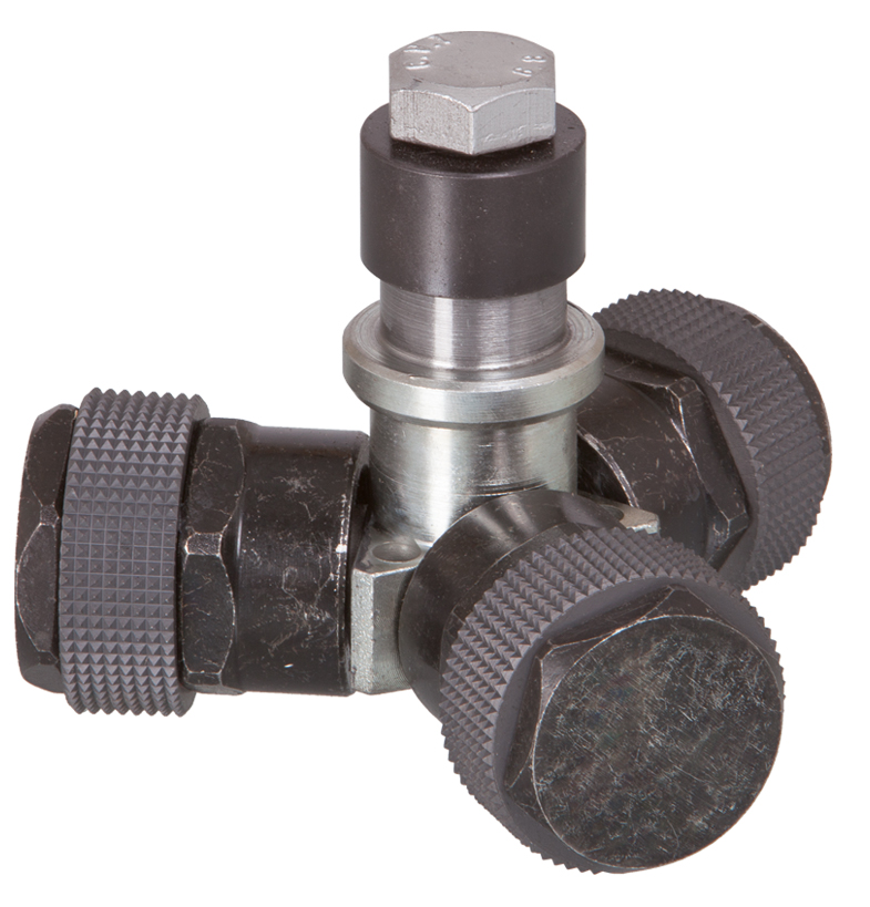 Stockeinrichtung ø 150 mm | 3 Rollen | Sandstrahloptik